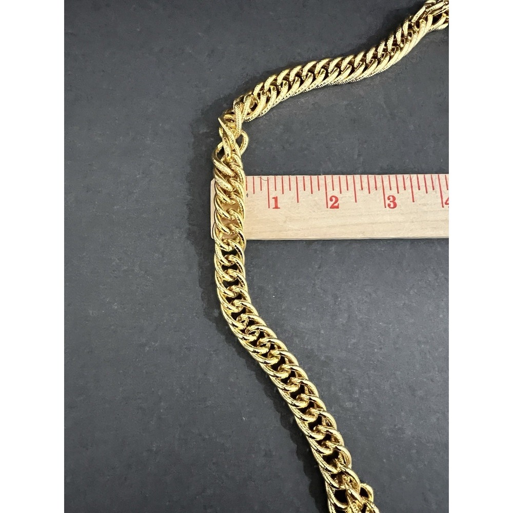 Women Chunky Gold Tone Chain Belt Curb Link 36" M/L Hip or Waist Belt Y2K Chic - Picture 6 of 6